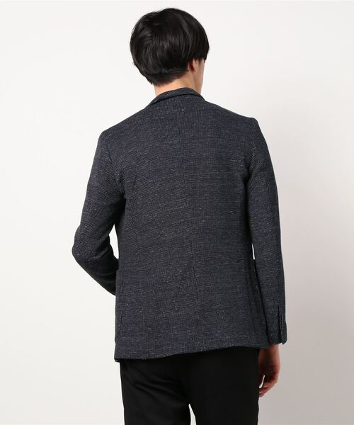 Cricket（クリケット）の「[クリケット1960] Cricket 1960 メランジニット生地 ジャケット（テーラードジャケット・メンズ・ネイビー・M/46/XL/50/S/44/L/48）」の4枚目の写真