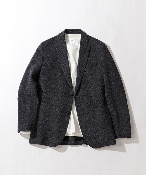 Cricket（クリケット）の「[クリケット1960] Cricket 1960 メランジニット生地 ジャケット（テーラードジャケット・メンズ・ネイビー・M/46/XL/50/S/44/L/48）」の3枚目の写真
