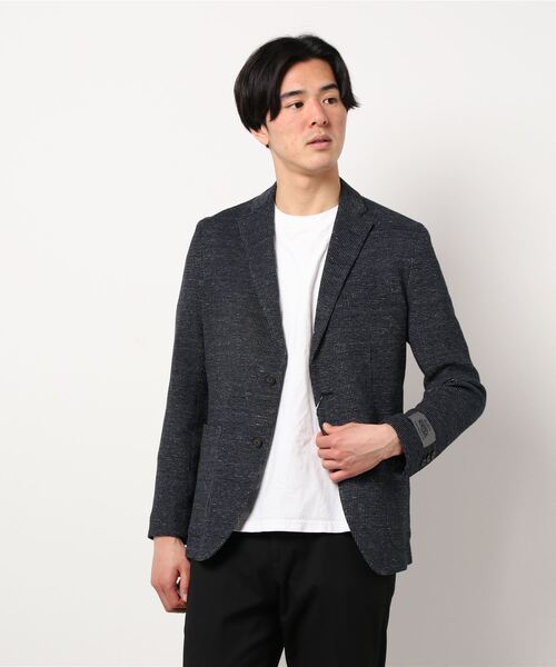 Cricket（クリケット）の「[クリケット1960] Cricket 1960 メランジニット生地 ジャケット（テーラードジャケット・メンズ・ネイビー・M/46/XL/50/S/44/L/48）」の10枚目の写真