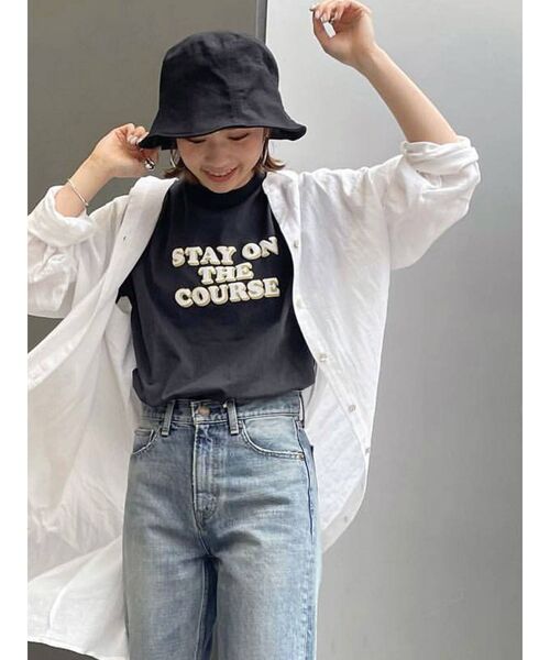 Ungrid(アングリッド)の「ロゴ発砲プリントTee(Tシャツ/カットソー・レディース・チャコールグレー/オフホワイト・FREE)」の13枚目の写真