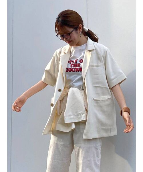 Ungrid(アングリッド)の「ロゴ発砲プリントTee(Tシャツ/カットソー・レディース・チャコールグレー/オフホワイト・FREE)」の11枚目の写真