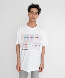 LIBERATION ROADTRIP TEE MULTI PRIDE TEE WHITE+