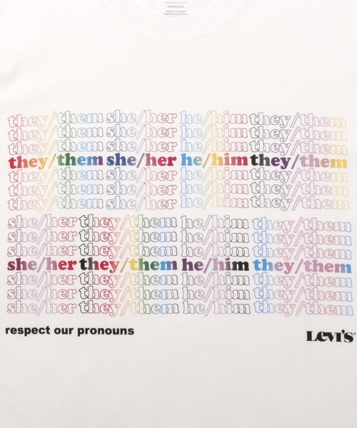 Levi's(リーバイス)の「LIBERATION ROADTRIP TEE MULTI PRIDE TEE WHITE+(Tシャツ/カットソー・メンズ・マルチ・S/M/L/XL/XS)」の10枚目の写真