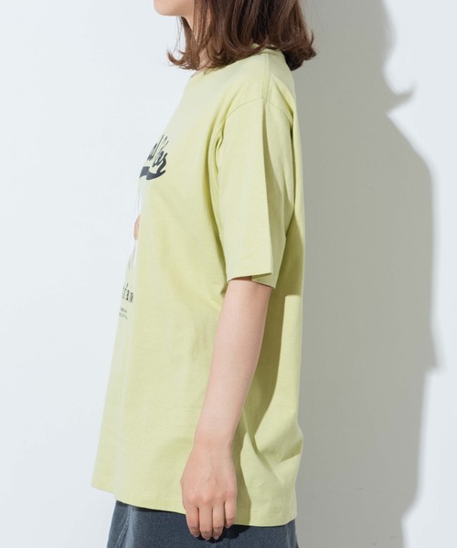 WEGO（ウィゴー）の「WEGO/flowerプリントTシャツ（Tシャツ/カットソー・レディース・ホワイト/ライム・SMALL/MEDIUM/LARGE/X-LARGE）」の5枚目の写真