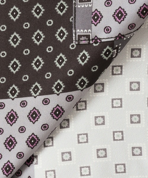 JOURNAL STANDARD relume（ジャーナルスタンダード　レリューム）の「【WEB限定 柄シャツ+スラックス セットアップ】RETRO PATTERN セット [ワンマイルウェア/オーバーサイズ/オープンカラーシャツ/黒スラックス/ストライプシャツ/総柄シャツ][ユニセックス対応]（シャツ/ブラウス・メンズ・ブラック/ベージュ/イエロー/ブルー/グリーン・MEDIUM/LARGE）」の18枚目の写真