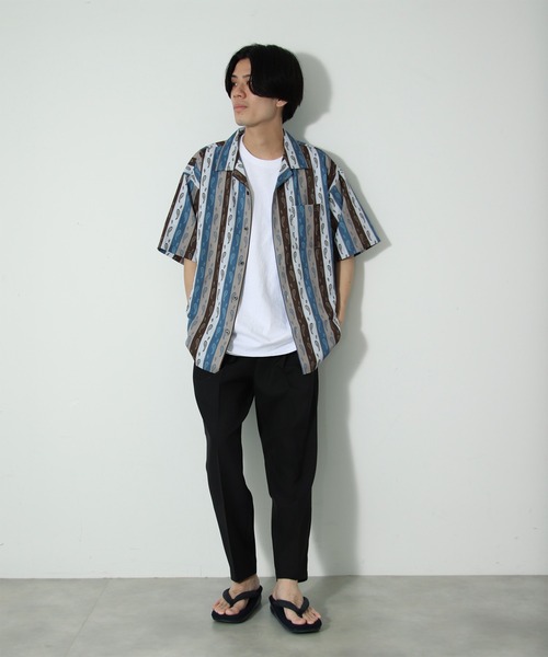 セール】【WEB限定 柄シャツ+スラックス セットアップ】RETRO PATTERN