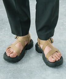 MEI | MEI Recycled nylon tape SANDAL 厚底シャークソール スポーツサンダル(サンダル)