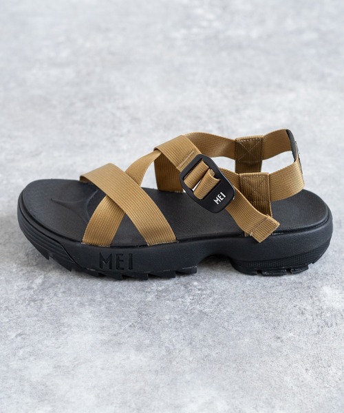 MEI（メイ）の「MEI Recycled nylon tape SANDAL 厚底シャークソール スポーツサンダル（サンダル・メンズ・ベージュ/ブラック/ネイビー/ブラウン/オリーブ・37/38/36/43/41/42）」の22枚目の写真