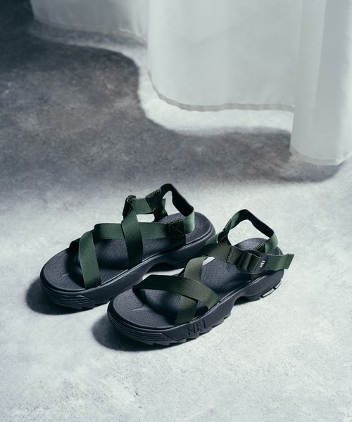 MEI（メイ）の「MEI Recycled nylon tape SANDAL 厚底シャークソール スポーツサンダル（サンダル・メンズ・ベージュ/ブラック/ネイビー/ブラウン/オリーブ・37/38/36/43/41/42）」の12枚目の写真