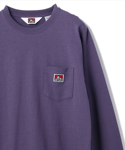 BEN DAVIS/WHITE LABEL（ベンデイビス ホワイトラベル）の「BENDAVIS/ベンデイビス/長袖ポケットTシャツ（Tシャツ/カットソー・メンズ・ブラック/ベージュ/グレー/オレンジ/ブラック系その他/グレイッシュブルー/ホワイト/ダークグリーン/パープル/カーキ/ブルー/ピンク系その他/ダークオレンジ/セージグリーン/ライトグリーン/ロイヤルブルー/ゴールド/ネイビー/バーガンディー・LARGE/MEDIUM/SMALL/X-LARGE）」の15枚目の写真