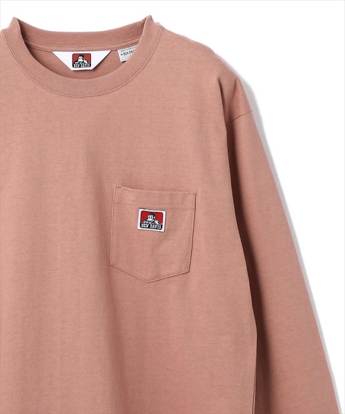 BEN DAVIS/WHITE LABEL（ベンデイビス ホワイトラベル）の「BENDAVIS/ベンデイビス/長袖ポケットTシャツ（Tシャツ/カットソー・メンズ・ブラック/ベージュ/グレー/オレンジ/ブラック系その他/グレイッシュブルー/ホワイト/ダークグリーン/パープル/カーキ/ブルー/ピンク系その他/ダークオレンジ/セージグリーン/ライトグリーン/ロイヤルブルー/ゴールド/ネイビー/バーガンディー・LARGE/MEDIUM/SMALL/X-LARGE）」の16枚目の写真
