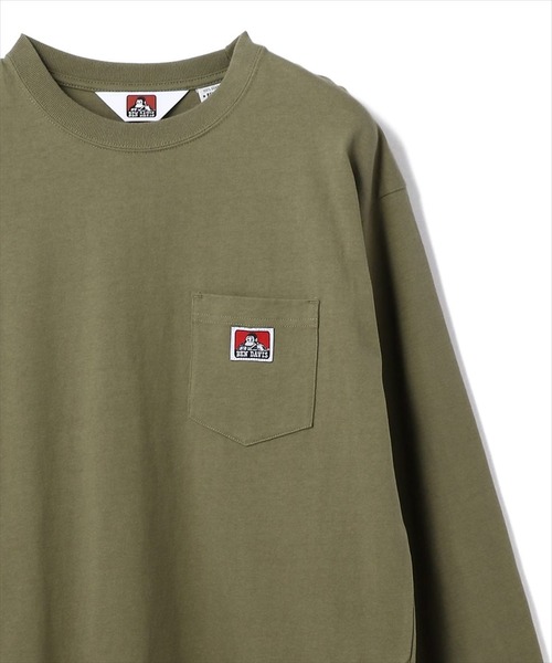 BEN DAVIS/WHITE LABEL（ベンデイビス ホワイトラベル）の「BENDAVIS/ベンデイビス/長袖ポケットTシャツ（Tシャツ/カットソー・メンズ・ブラック/ベージュ/グレー/オレンジ/ブラック系その他/グレイッシュブルー/ホワイト/ダークグリーン/パープル/カーキ/ブルー/ピンク系その他/ダークオレンジ/セージグリーン/ライトグリーン/ロイヤルブルー/ゴールド/ネイビー/バーガンディー・LARGE/MEDIUM/SMALL/X-LARGE）」の8枚目の写真