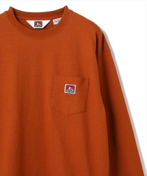 BEN DAVIS/WHITE LABEL（ベンデイビス ホワイトラベル）の「BENDAVIS/ベンデイビス/長袖ポケットTシャツ（Tシャツ/カットソー・メンズ・ブラック/ベージュ/グレー/オレンジ/ブラック系その他/グレイッシュブルー/ホワイト/ダークグリーン/パープル/カーキ/ブルー/ピンク系その他/ダークオレンジ/セージグリーン/ライトグリーン/ロイヤルブルー/ゴールド/ネイビー/バーガンディー・LARGE/MEDIUM/SMALL/X-LARGE）」の19枚目の写真