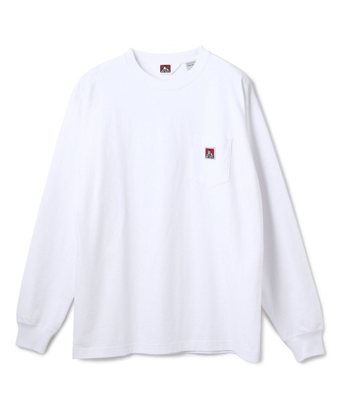 BEN DAVIS/WHITE LABEL（ベンデイビス ホワイトラベル）の「BENDAVIS/ベンデイビス/長袖ポケットTシャツ（Tシャツ/カットソー・メンズ・ブラック/ベージュ/グレー/オレンジ/ブラック系その他/グレイッシュブルー/ホワイト/ダークグリーン/パープル/カーキ/ブルー/ピンク系その他/ダークオレンジ/セージグリーン/ライトグリーン/ロイヤルブルー/ゴールド/ネイビー/バーガンディー・LARGE/MEDIUM/SMALL/X-LARGE）」の20枚目の写真