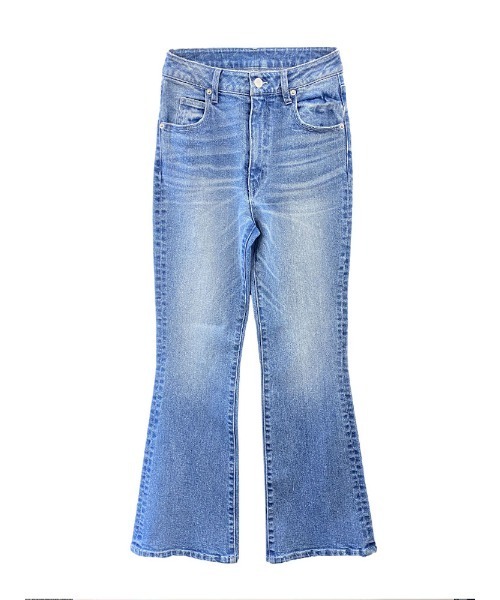 ENVYM（アンビー）の「ＨＷフレアＰＴ（デニムパンツ・レディース・サックスブルー・S/M）」の6枚目の写真