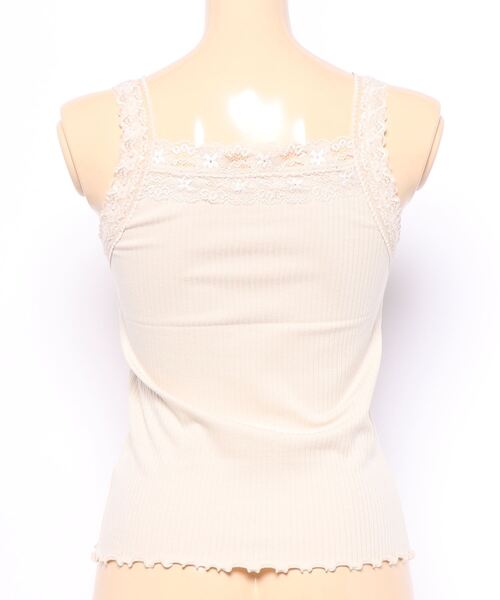 flower(フラワー)の「バタフライレースキャミ(キャミソール・レディース・アイボリー/カーキ・FREE)」の3枚目の写真
