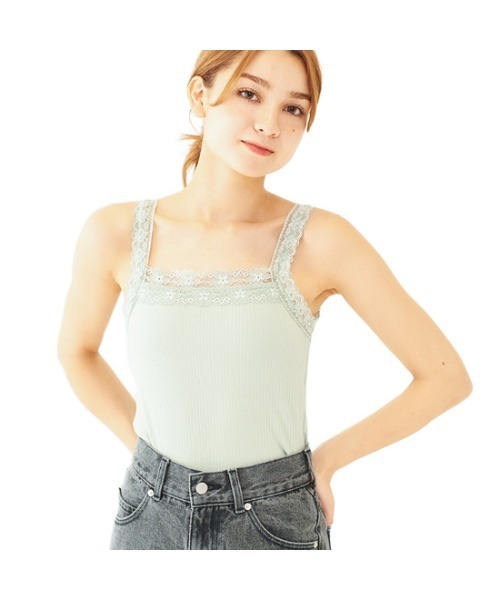 flower(フラワー)の「バタフライレースキャミ(キャミソール・レディース・アイボリー/カーキ・FREE)」の11枚目の写真