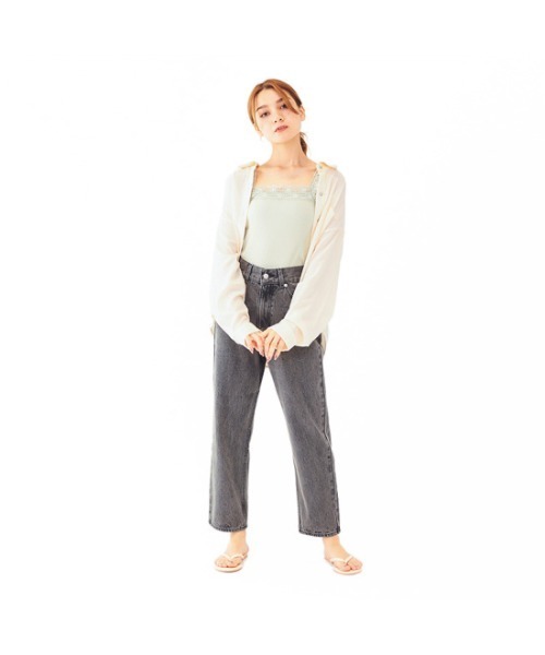 flower(フラワー)の「バタフライレースキャミ(キャミソール・レディース・アイボリー/カーキ・FREE)」の7枚目の写真