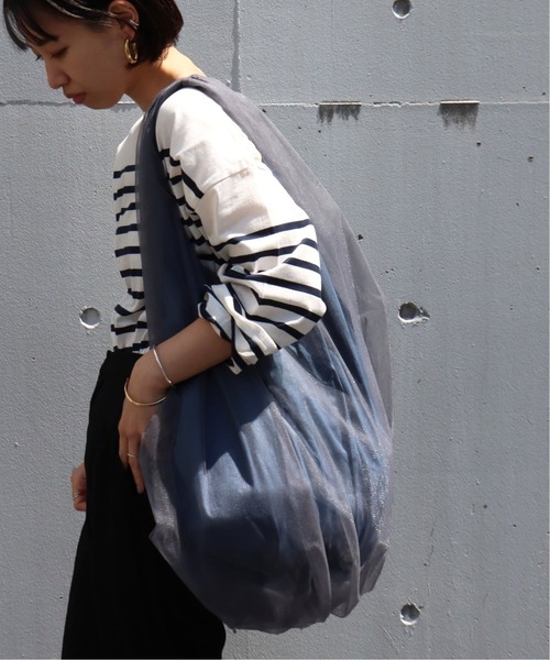 HELOYSE（エロイーズ）の「【HELOYSE/エロイーズ】 BALOON TULLE BAG：バッグ◆（トートバッグ・レディース・グレー/ベージュ・FREE）」の5枚目の写真