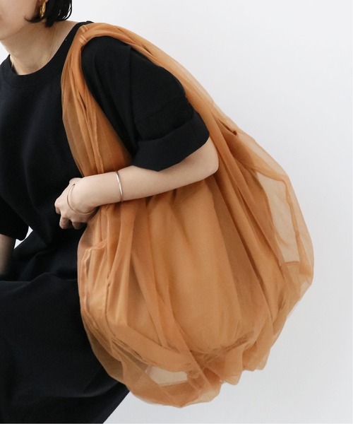 HELOYSE（エロイーズ）の「【HELOYSE/エロイーズ】 BALOON TULLE BAG：バッグ◆（トートバッグ・レディース・グレー/ベージュ・FREE）」の3枚目の写真