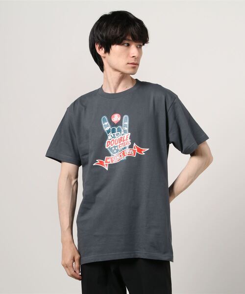 DOUBLE STEAL(ダブルスティール)の「METAL SIGN DS 半袖Tシャツ(Tシャツ/カットソー・メンズ・ホワイト/ブラック/カーキ/インディゴブルー・MEDIUM/LARGE/X-LARGE/XX-LARGE)」の20枚目の写真