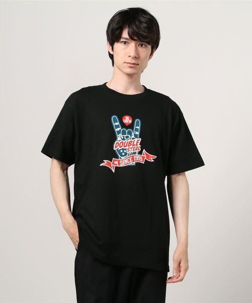 DOUBLE STEAL(ダブルスティール)の「METAL SIGN DS 半袖Tシャツ(Tシャツ/カットソー・メンズ・ホワイト/ブラック/カーキ/インディゴブルー・MEDIUM/LARGE/X-LARGE/XX-LARGE)」の21枚目の写真