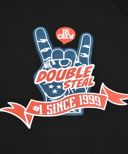 DOUBLE STEAL(ダブルスティール)の「METAL SIGN DS 半袖Tシャツ(Tシャツ/カットソー・メンズ・ホワイト/ブラック/カーキ/インディゴブルー・MEDIUM/LARGE/X-LARGE/XX-LARGE)」の6枚目の写真