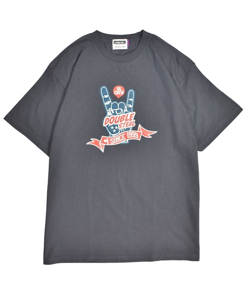 DOUBLE STEAL(ダブルスティール)の「METAL SIGN DS 半袖Tシャツ(Tシャツ/カットソー・メンズ・ホワイト/ブラック/カーキ/インディゴブルー・MEDIUM/LARGE/X-LARGE/XX-LARGE)」の5枚目の写真