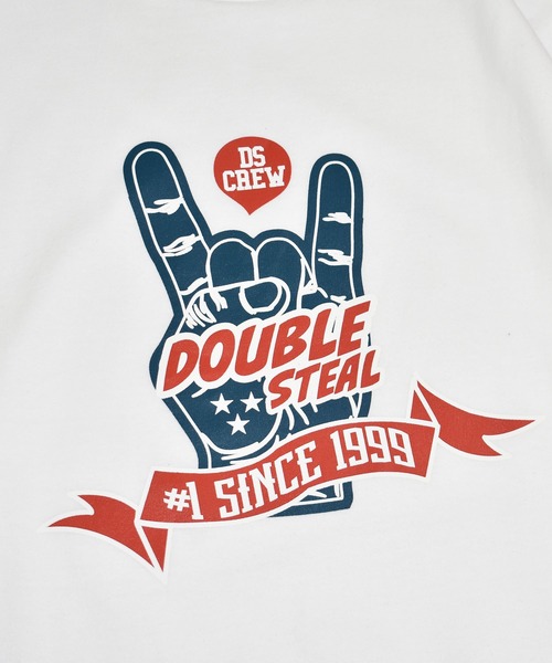 DOUBLE STEAL(ダブルスティール)の「METAL SIGN DS 半袖Tシャツ(Tシャツ/カットソー・メンズ・ホワイト/ブラック/カーキ/インディゴブルー・MEDIUM/LARGE/X-LARGE/XX-LARGE)」の18枚目の写真
