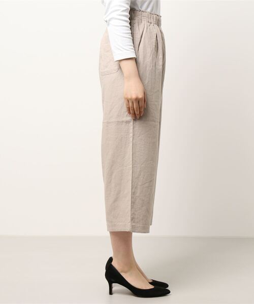Samansa Mos2（サマンサ モスモス）の「接触冷感ゆるテーパードパンツ（その他パンツ・レディース・ベージュ/イエロー/ブラウン/チャコール・ﾌﾘ-）」の6枚目の写真