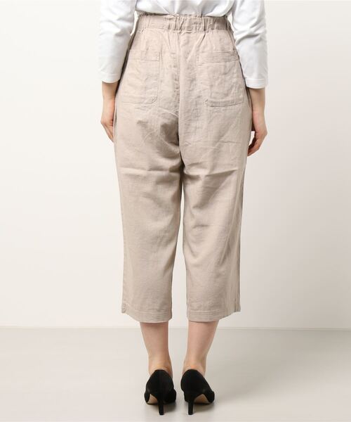 Samansa Mos2（サマンサ モスモス）の「接触冷感ゆるテーパードパンツ（その他パンツ・レディース・ベージュ/イエロー/ブラウン/チャコール・ﾌﾘ-）」の5枚目の写真