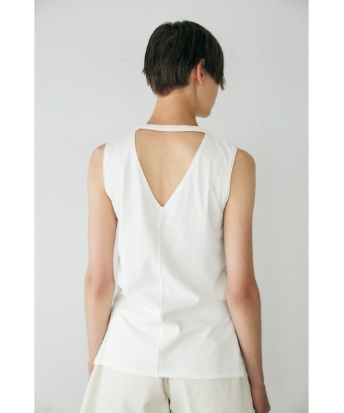 MOUSSY（マウジー）の「BACK OPEN FRINGE タンクトップ（タンクトップ・レディース・アイボリー/イエロー/ライトブラック/ライトカーキ・FREE）」の17枚目の写真