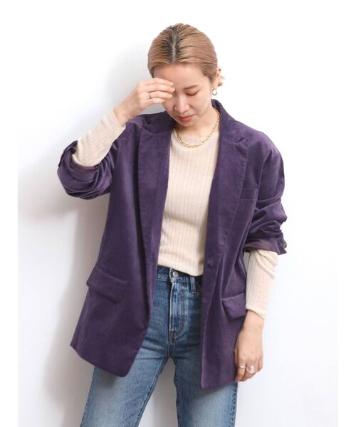 Ungrid（アングリッド）の「シアーロングスリーブニット（ニット/セーター・レディース・アイボリー/パープル/ブラック・FREE）」の10枚目の写真