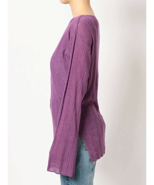 Ungrid（アングリッド）の「シアーロングスリーブニット（ニット/セーター・レディース・アイボリー/パープル/ブラック・FREE）」の17枚目の写真