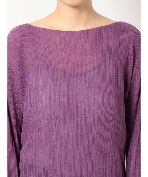 Ungrid（アングリッド）の「シアーロングスリーブニット（ニット/セーター・レディース・アイボリー/パープル/ブラック・FREE）」の19枚目の写真