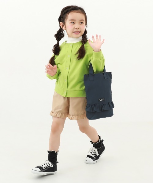 devirock(デビロック)の「フリルシューズバッグ(トートバッグ・キッズ・ネイビー/グレー系その他/スモークピンク・ONE SIZE)」の9枚目の写真