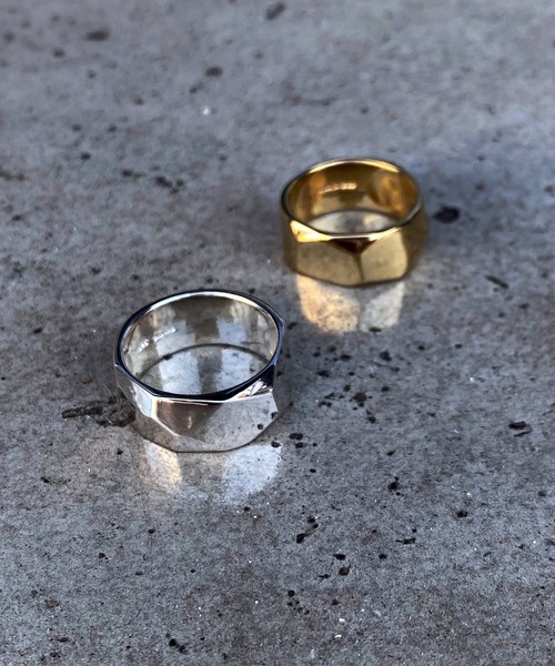 Blanche（ブランシュ）の「Blanche ブランシュ カットオフデザインリング Terre（テール) SILVER（リング・メンズ・シルバー/ゴールド・#11/#13/#15/#17）」の5枚目の写真