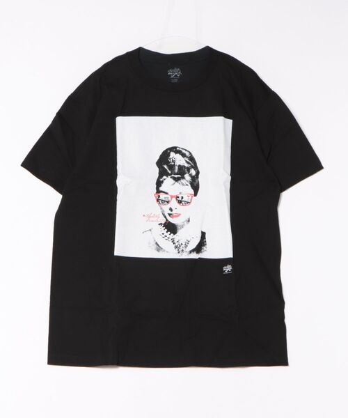 PARKS TOKYO SELECT(パークストウキョウセレクト)の「(UN)AUDREY HEPBURN S/S TEE オードリーヘップバーン/半袖Tシャツ(Tシャツ/カットソー・メンズ・ホワイト/ブラック・LARGE/X-LARGE/MEDIUM)」の1枚目の写真