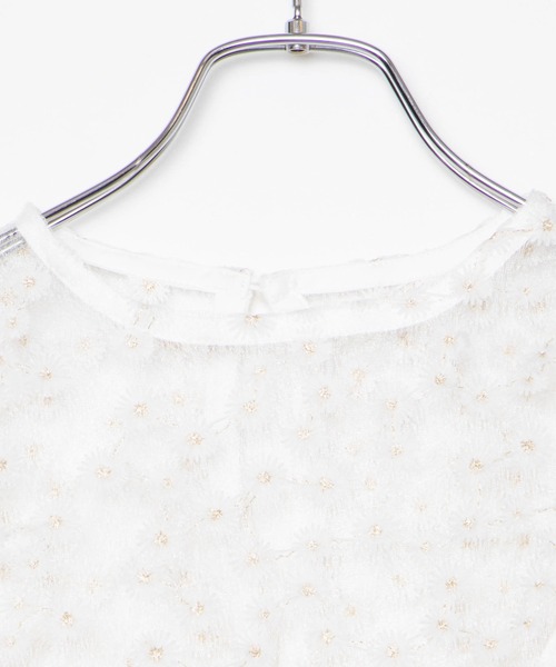 WEGO（ウィゴー）の「WEGO/【2点セット】キャミsetマーガレットシアーブラウス（シャツ/ブラウス・レディース・ホワイト・FREE）」の7枚目の写真