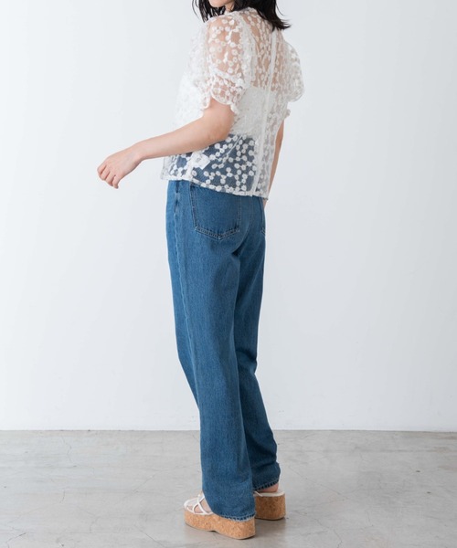 WEGO（ウィゴー）の「WEGO/【2点セット】キャミsetマーガレットシアーブラウス（シャツ/ブラウス・レディース・ホワイト・FREE）」の10枚目の写真