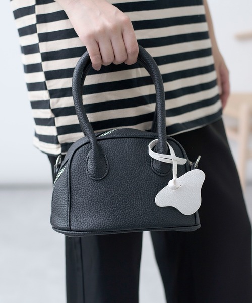 SETUP7（セットアップセブン）の「【SETUP7】PUレザー2WAYミニボストントート KNF（ハンドバッグ・レディース・ブラック/イエロー/ブルー・FREE）」の11枚目の写真