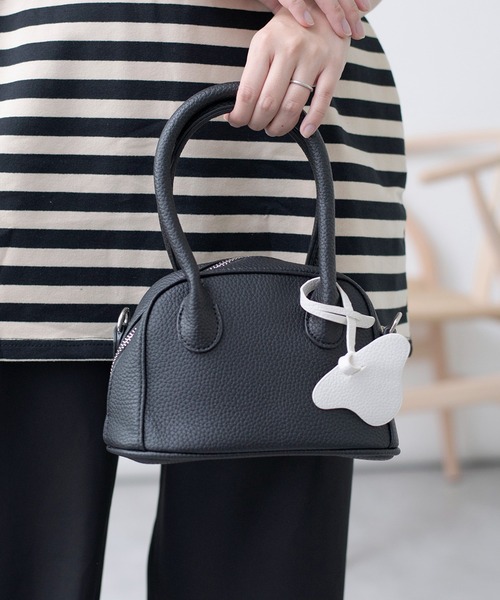 SETUP7（セットアップセブン）の「【SETUP7】PUレザー2WAYミニボストントート KNF（ハンドバッグ・レディース・ブラック/イエロー/ブルー・FREE）」の13枚目の写真