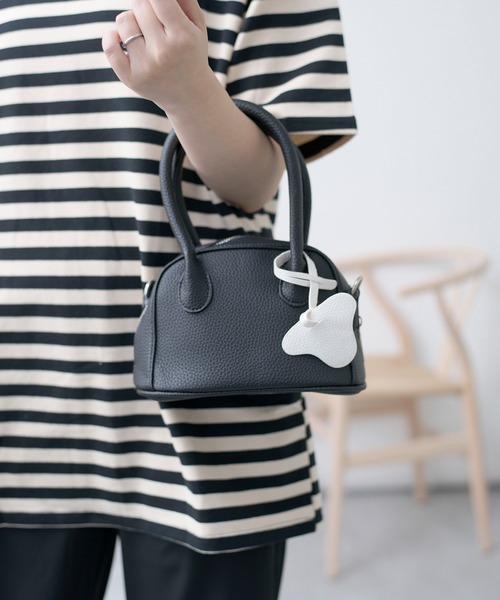 SETUP7（セットアップセブン）の「【SETUP7】PUレザー2WAYミニボストントート KNF（ハンドバッグ・レディース・ブラック/イエロー/ブルー・FREE）」の7枚目の写真