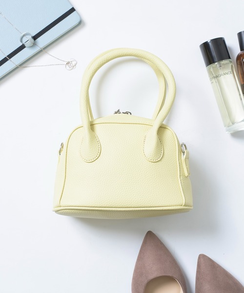 SETUP7（セットアップセブン）の「【SETUP7】PUレザー2WAYミニボストントート KNF（ハンドバッグ・レディース・ブラック/イエロー/ブルー・FREE）」の21枚目の写真