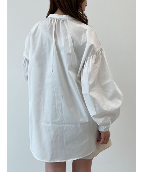 SLURR（スラ―）の「【セット】ケーブルベスト+ブラウスチュニック（ベスト・レディース・ブラック/アイボリー/モカ/ライトベージュ・FREE）」の12枚目の写真