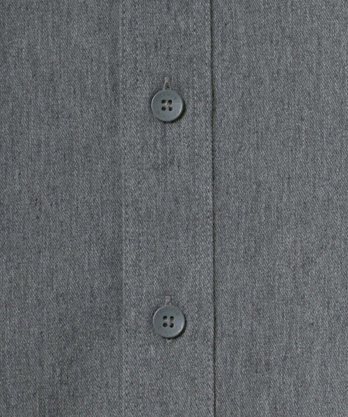 Dickies（ディッキーズ）の「Dickies/ディッキーズ オーバーサイズ T/Cツイル ワークシャツ/CPOシャツ（シャツ/ブラウス・メンズ・チャコールグレー/ブラック/ベージュ/アイボリー・M/L/XL）」の21枚目の写真