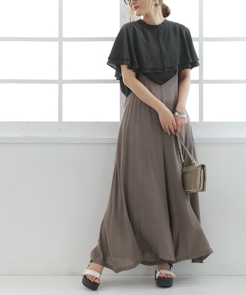 osharewalker（オシャレウォーカー）の「【廃盤】『ダブルケープカラーブラウス』（シャツ/ブラウス・レディース・ブラック/オフホワイト/テラコッタ・1/2）」の6枚目の写真