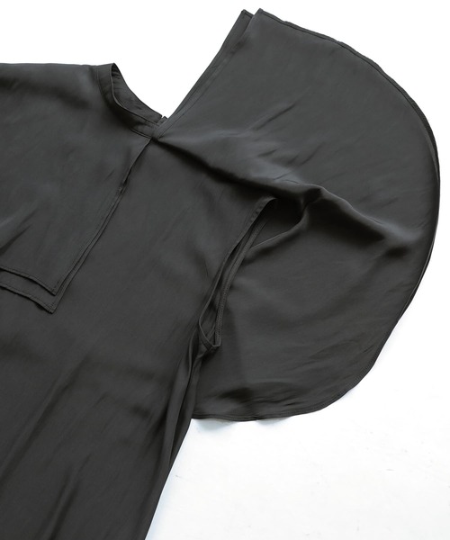 osharewalker（オシャレウォーカー）の「【廃盤】『ダブルケープカラーブラウス』（シャツ/ブラウス・レディース・ブラック/オフホワイト/テラコッタ・1/2）」の10枚目の写真