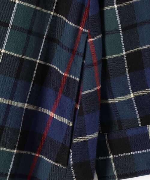 Lee(リー)の「【SHIPS any別注】Lee:〈ウォッシャブル〉バンドカラー チェック シャツ ワンピース2◇(シャツワンピース・レディース・ベージュ/ネイビー・ONE SIZE)」の8枚目の写真