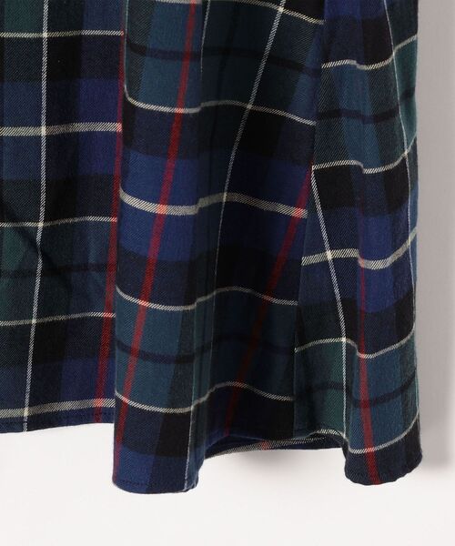 Lee(リー)の「【SHIPS any別注】Lee:〈ウォッシャブル〉バンドカラー チェック シャツ ワンピース2◇(シャツワンピース・レディース・ベージュ/ネイビー・ONE SIZE)」の9枚目の写真